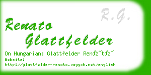 renato glattfelder business card